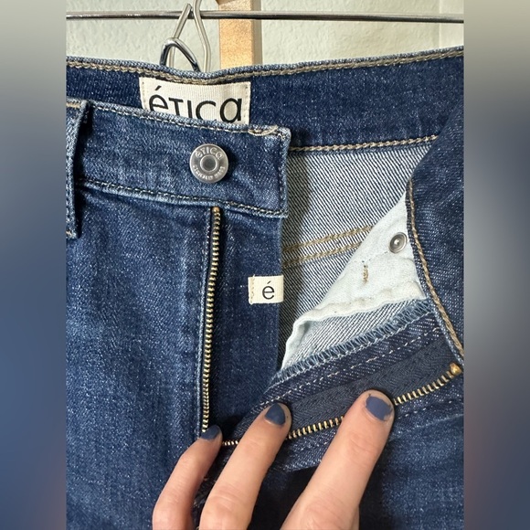 Etica | Tyler Vintage Straight Jeans in Chrome Diopside - Picture 8 of 11
